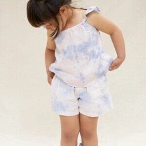 🌸💙 Cloth & Stone (Anthro) 2-Piece Toddler Set – 3T Tie-Dye Cutie! 💙🌸